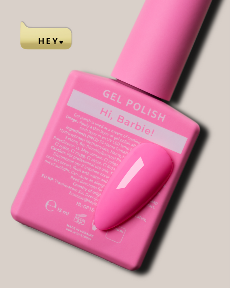 Heylove Gel Polish HI, BARBIE 15ml