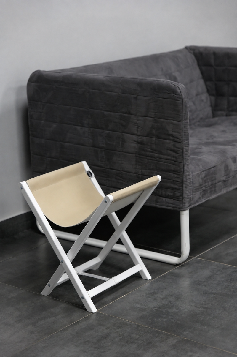 AIR MAX Bag stand(beige eco-leather on white legs)