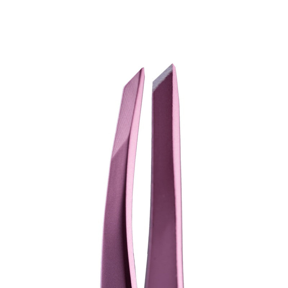 ZOLA PROFESSIONAL EYEBROW TWEEZERS LIGHT PINK