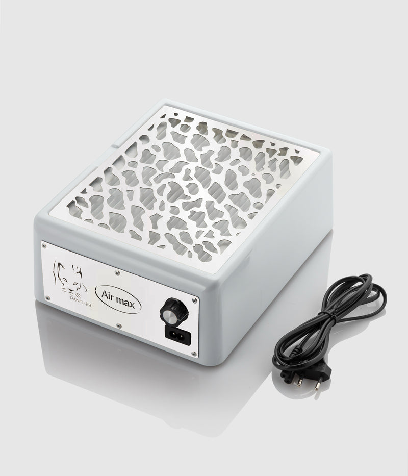 Air Max Panther Nail Dust Collector White with HEPA Filter – Professional Nail Table Vacuum