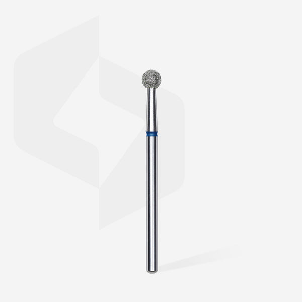 STALEKS Diamond Nail Drill Bit Ball Blue EXPERT Head Diameter 4 mm FA01B040