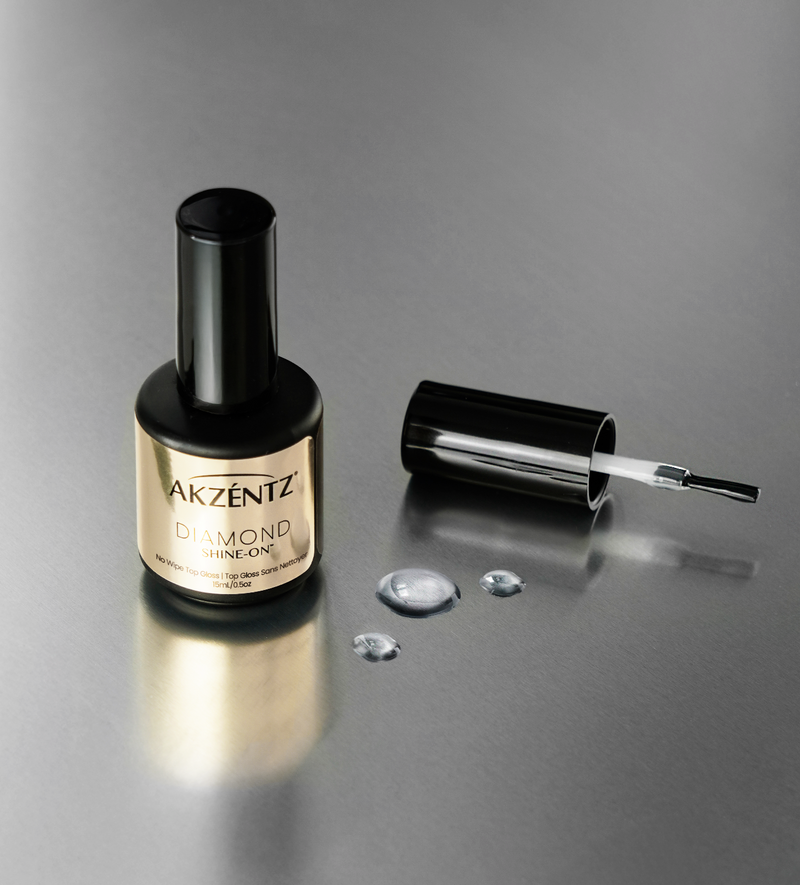 AKZENTZ Diamond Shine-On Tack Free Top Coat 15ml/5ml