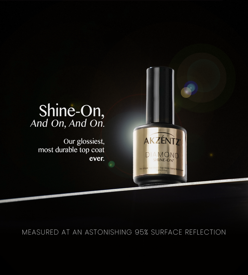 AKZENTZ Diamond Shine-On Tack Free Top Coat 15ml/5ml