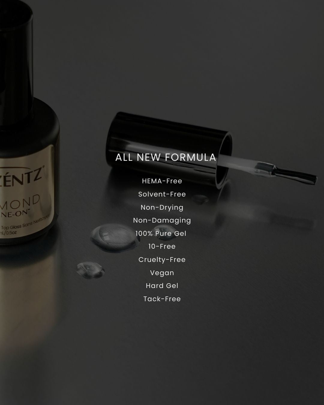AKZENTZ Diamond Shine-On Tack Free Top Coat 15ml