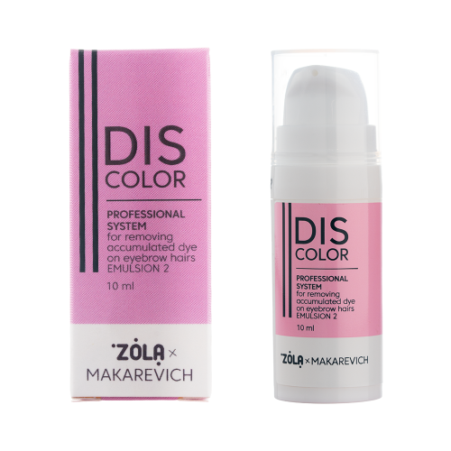 ZOLA X MAKAREVICH DISCOLOR EMULSION 2 PROFESSIONAL SYSTEM FOR REMOVING ACCUMULATED DYE FROM EYEBROW HAIRS