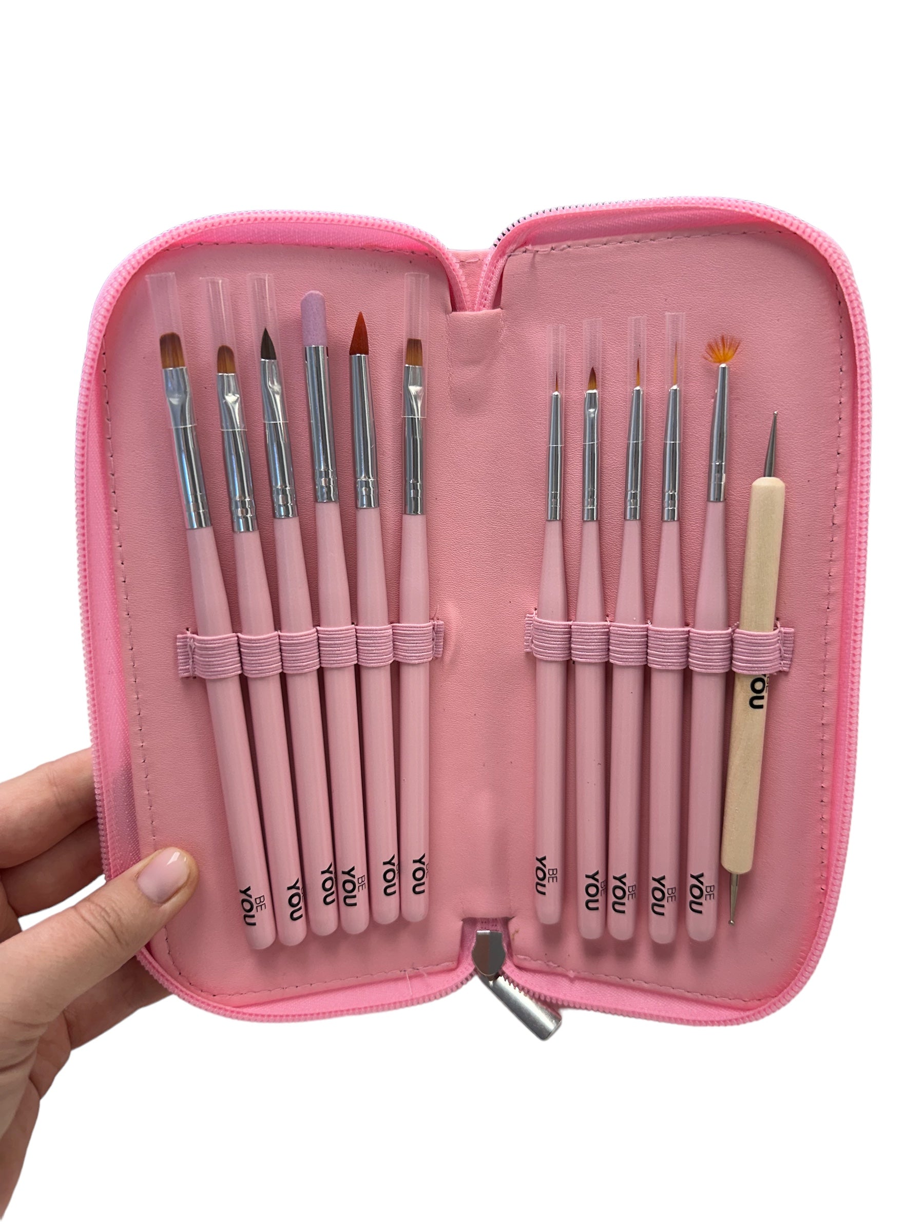 Professional Brush Set BEYOU. 12pcs. Pink case