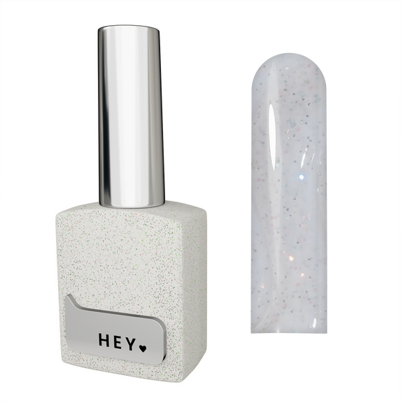 HEYLOVE Smart Gel HAIL, 15 ml — Builder Gel in a Bottle with Shimmer