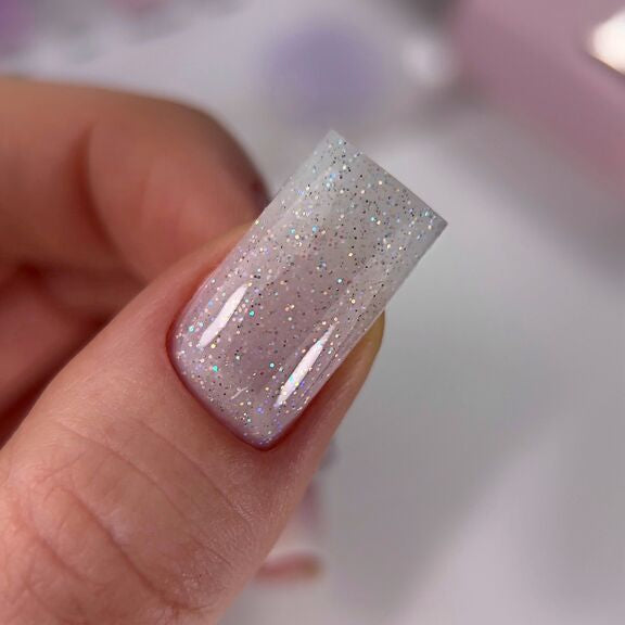 HEYLOVE Smart Gel HAIL, 15 ml — Builder Gel in a Bottle with Shimmer