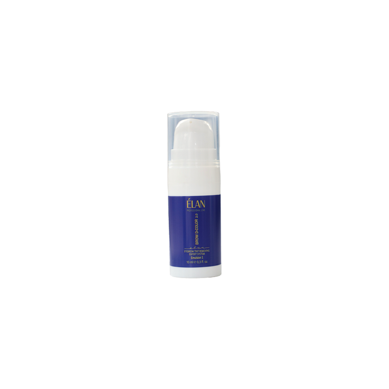 Elan Professional Line Eyebrow Tint Removing Expert System «BROW D-COLOR 2.0» Emulsion 1  10ML
