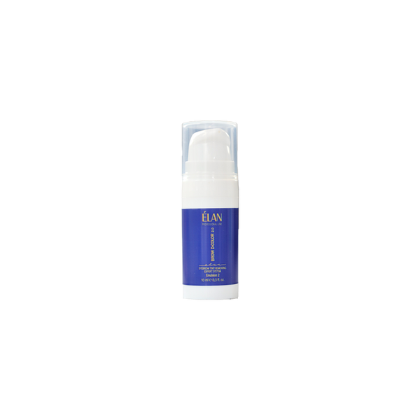 Elan Professional Line Eyebrow Tint Removing Expert System «BROW D-COLOR 2.0» Emulsion 2 10ML