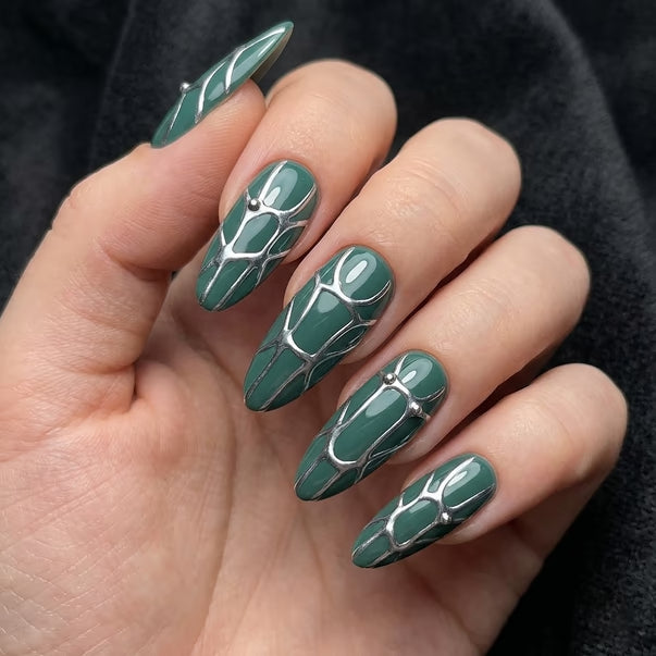 Komilfo Gel polish Deluxe Series No. D218 muted greenish-turquoise HEMA TPO Free 8 ml