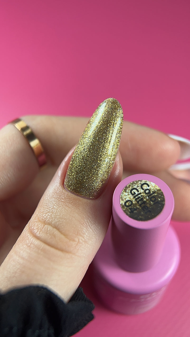 ELITE EMBRACE Professional Color Gel 04 with Glitter 10ml ECGG0410