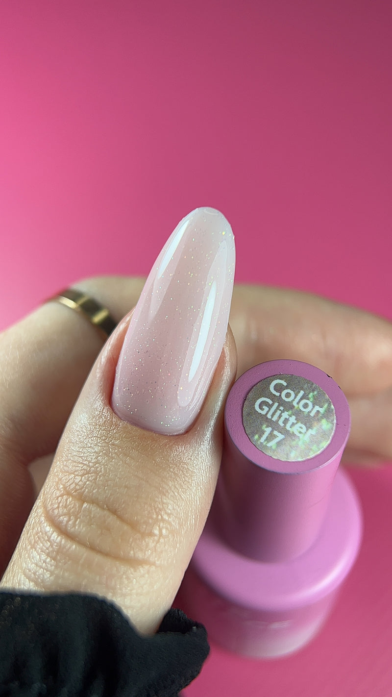 ELITE EMBRACE Professional Color Gel 17 with Glitter 10ml ECGG1710