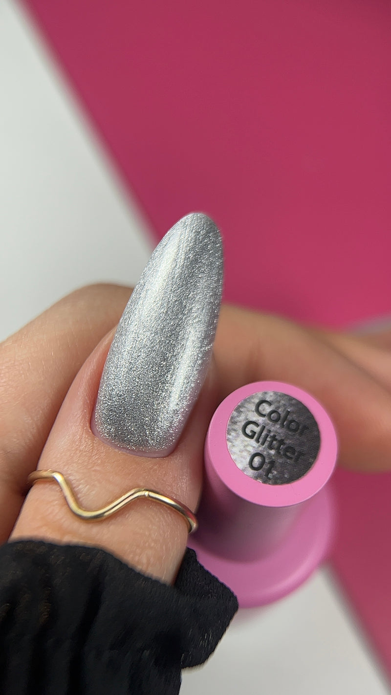 ELITE EMBRACE Professional Color Gel 01 with Glitter 10ml ECGG0110