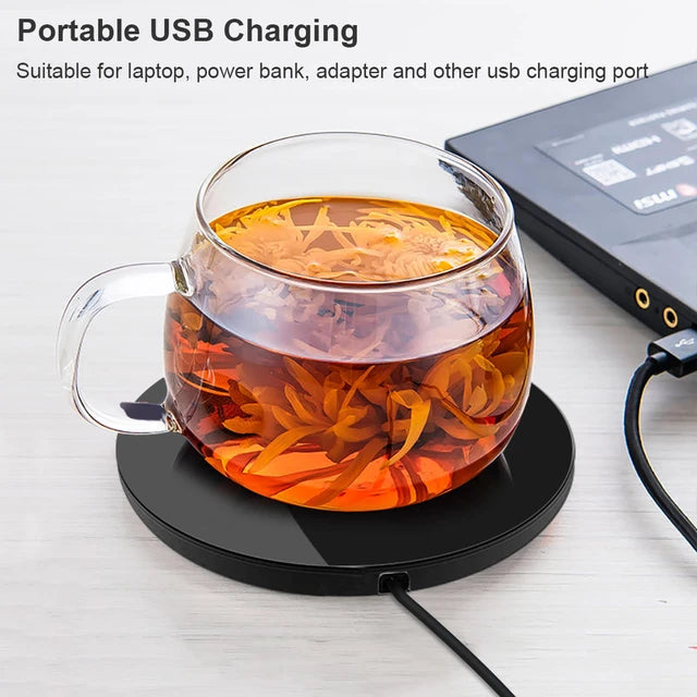 Cup Heater USB Coffee Mug Warmer Electric Milk Tea Cup Heating Coaster Cup Warmer For Home Office USB Desk Cup Warmer