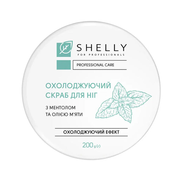 Cooling foot scrub with menthol and mint oil Shelly 200g