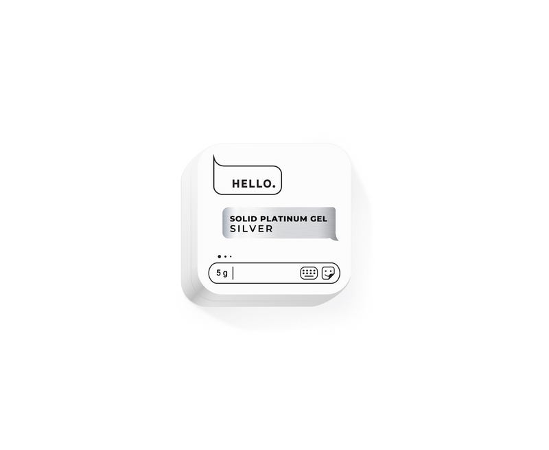 HEYLOVE . Solid platinum gel, SILVER, 5 g HL-PG05-003
