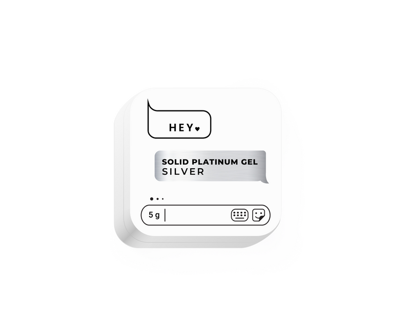HEYLOVE . Solid platinum gel, SILVER, 5 g HL-PG05-003