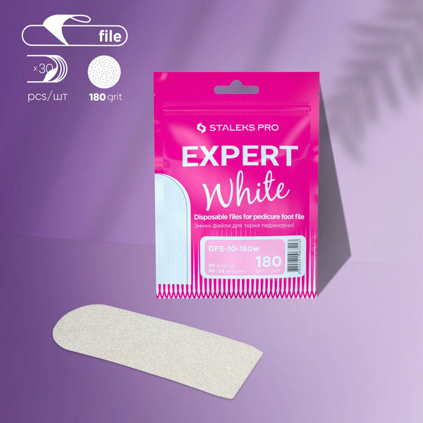 Staleks Pro Expert 10 Refill Pads for Pedicure Foot File 180 grit 30 Pcs DFE-10-180w