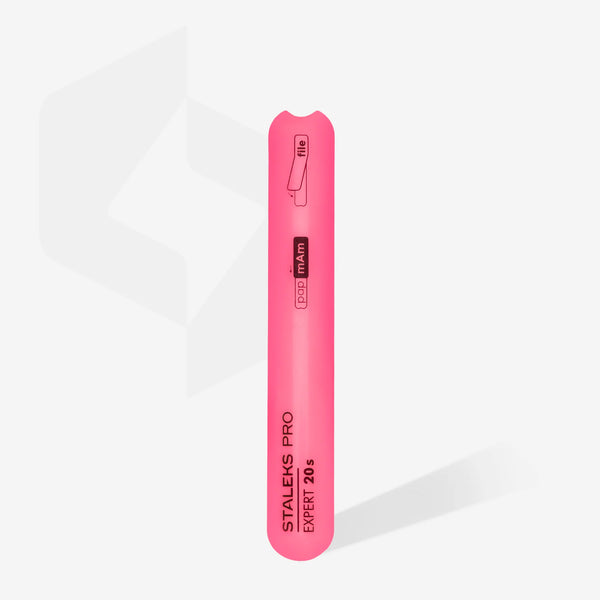 STALEKS PRO EXPERT 20S SLANTED PLASTIC NAIL FILE STRAIGHT (BASE) SMALL SPBE-20S