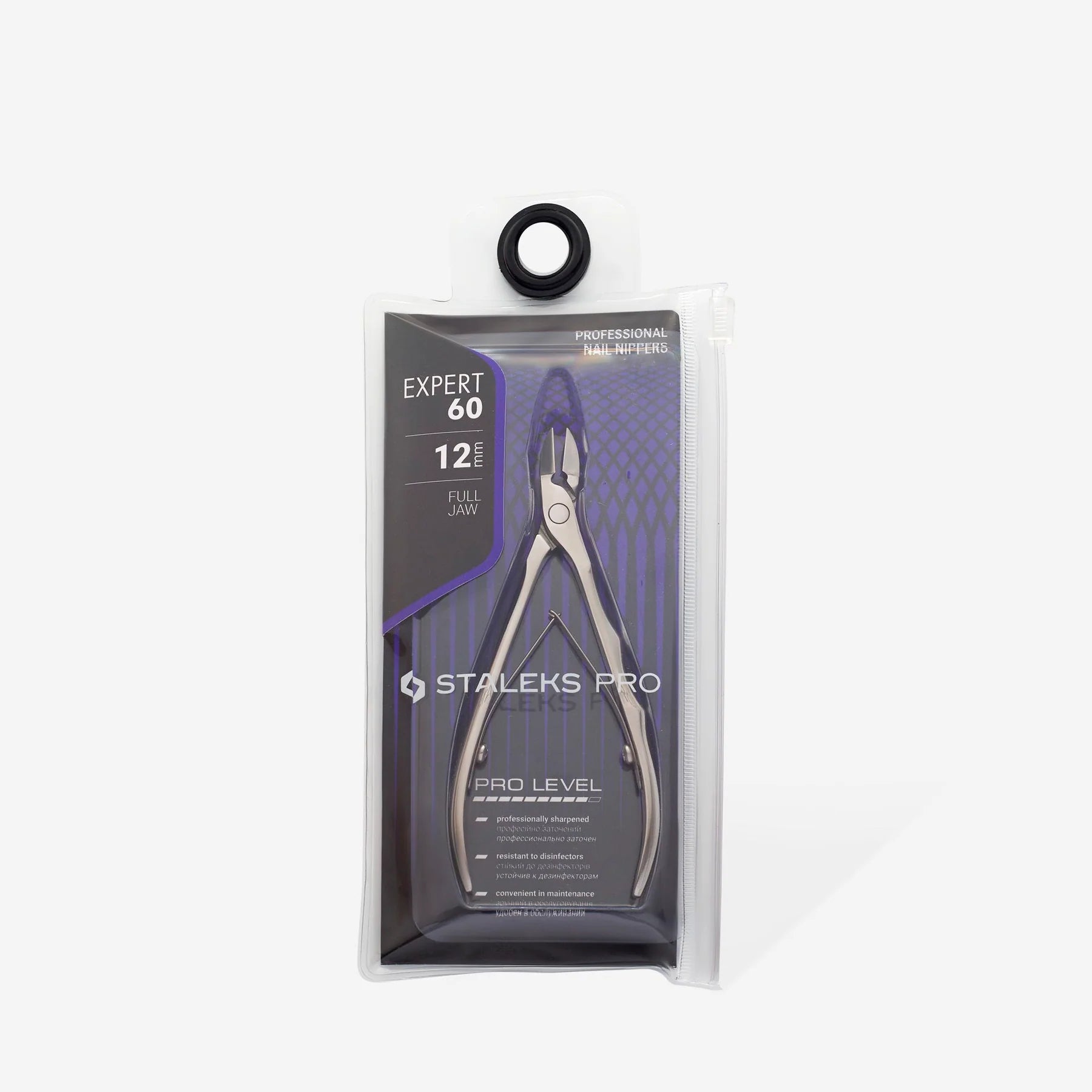 STALEKS PRO EXPERT 60 PROFESSIONAL NAIL NIPPERS 4.9 INCH 12 MM NE-60-12