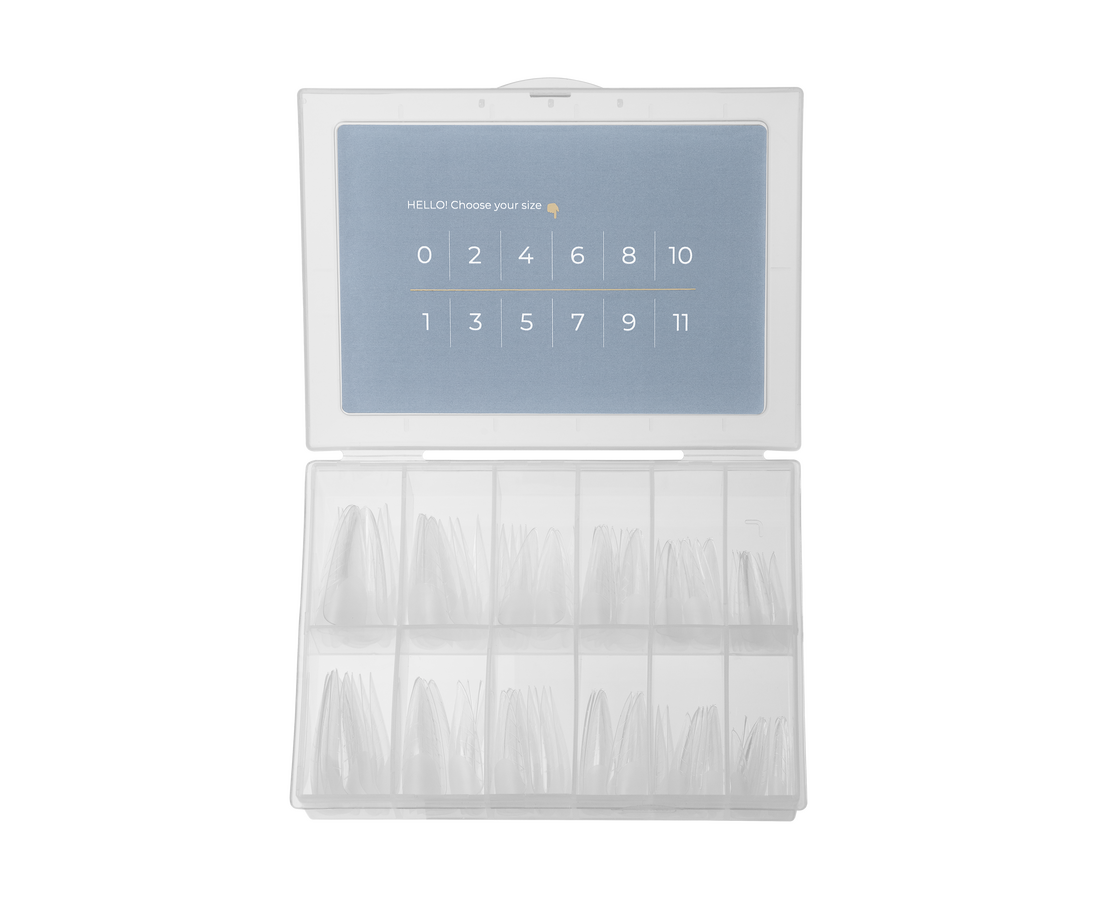 HEYLOVE. Top nail forms Stiletto 120 pcs HL-NF-005