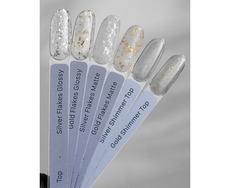 HEYLOVE Silver Shimmer Top coat 15 ml HL-TS15-205