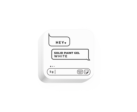 HEYLOVE. Solid paint gel WHITE 5 g HL-PG05-001