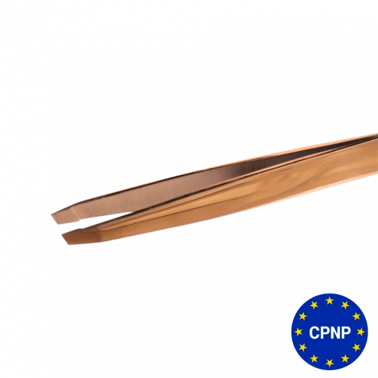 ZOLA Professional eyebrow tweezers GOLD (beveled)