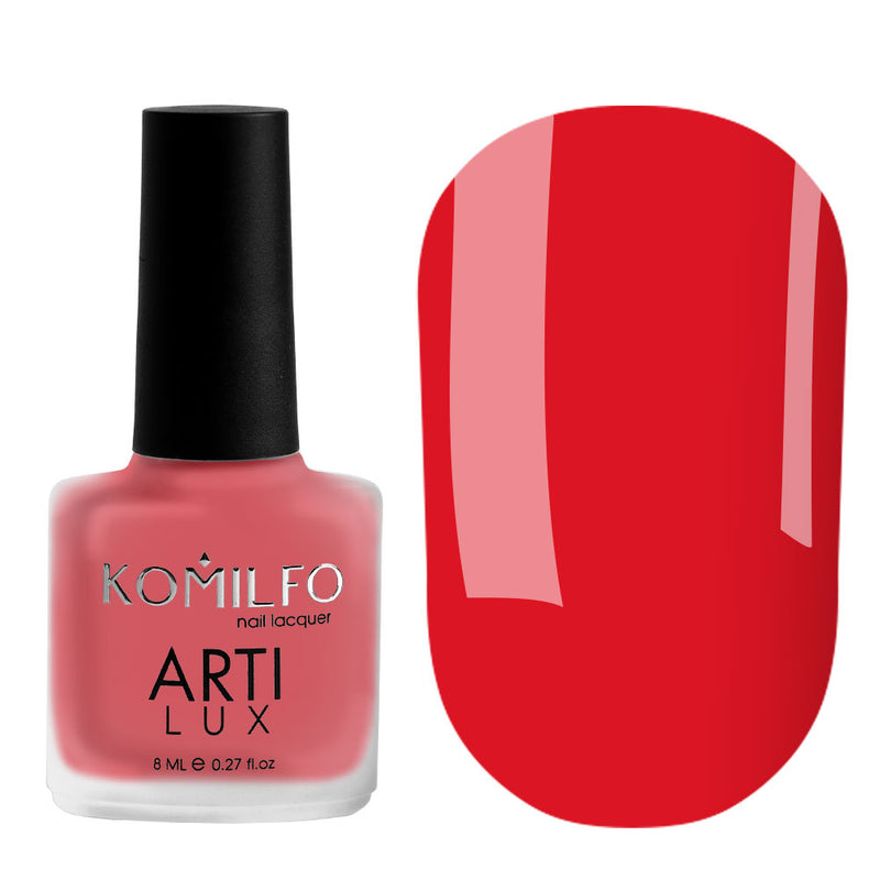 KOMILFO ARTILUX 019 ЛАК ДЛЯ НОГТЕЙ ОБЫЧНЫЙ(НЕ ГЕЛЬ)(КРАСНО-РОЗОВЫЙ, ЭМАЛЬ), 8 МЛ 222019