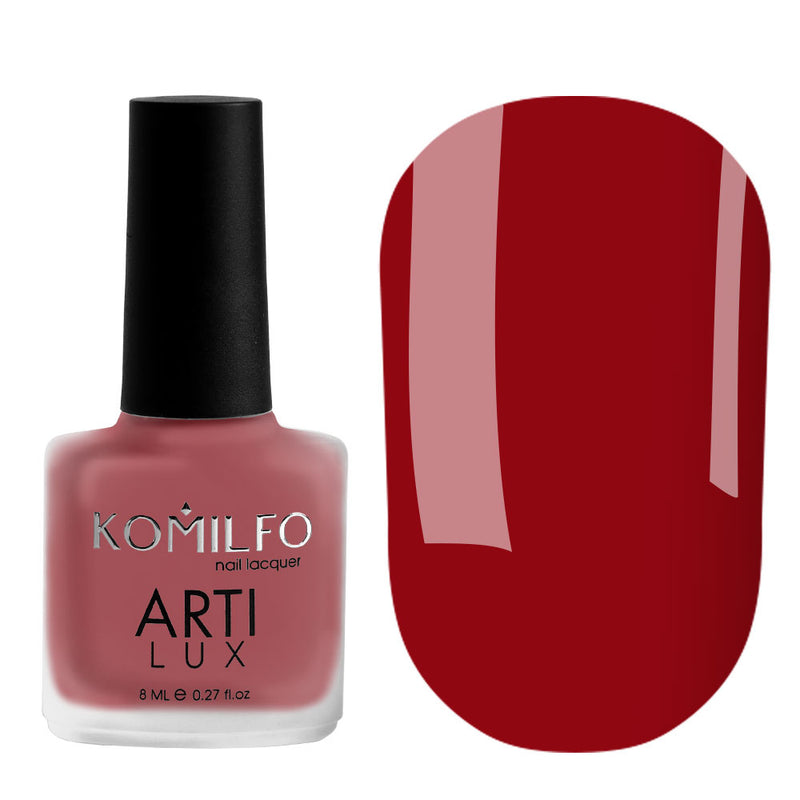 KOMILFO ARTILUX 021 ЛАК ДЛЯ НОГТЕЙ ОБЫЧНЫЙ(НЕ ГЕЛЬ)(ТЕМНО-КРАСНЫЙ, ЭМАЛЬ), 8 МЛ 222021