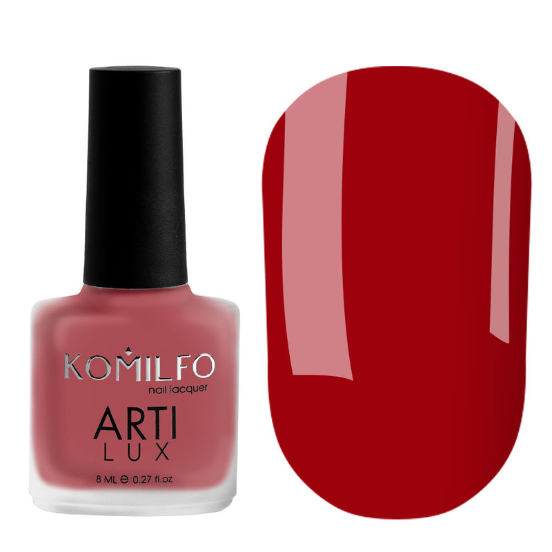 KOMILFO ARTILUX 022 ЛАК ДЛЯ НОГТЕЙ ОБЫЧНЫЙ(НЕ ГЕЛЬ)(КЛАССИЧЕСКИЙ КРАСНЫЙ, ЭМАЛЬ), 8 МЛ 222022