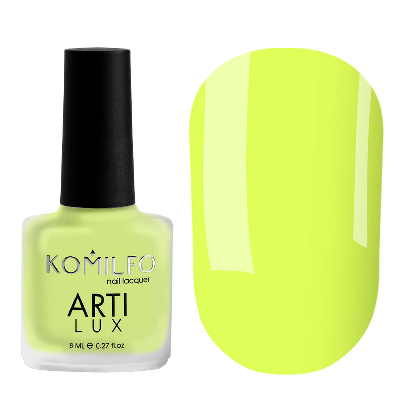 KOMILFO ARTILUX 031 ЛАК ДЛЯ НОГТЕЙ ОБЫЧНЫЙ(НЕ ГЕЛЬ)(ЯРКИЙ ЛИМОН, НЕОН), 8 МЛ 222031