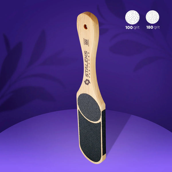 STALEKS BEAUTY & CARE 10 TYPE 3 Double-sided wooden foot file, 60/80/100/120 grit