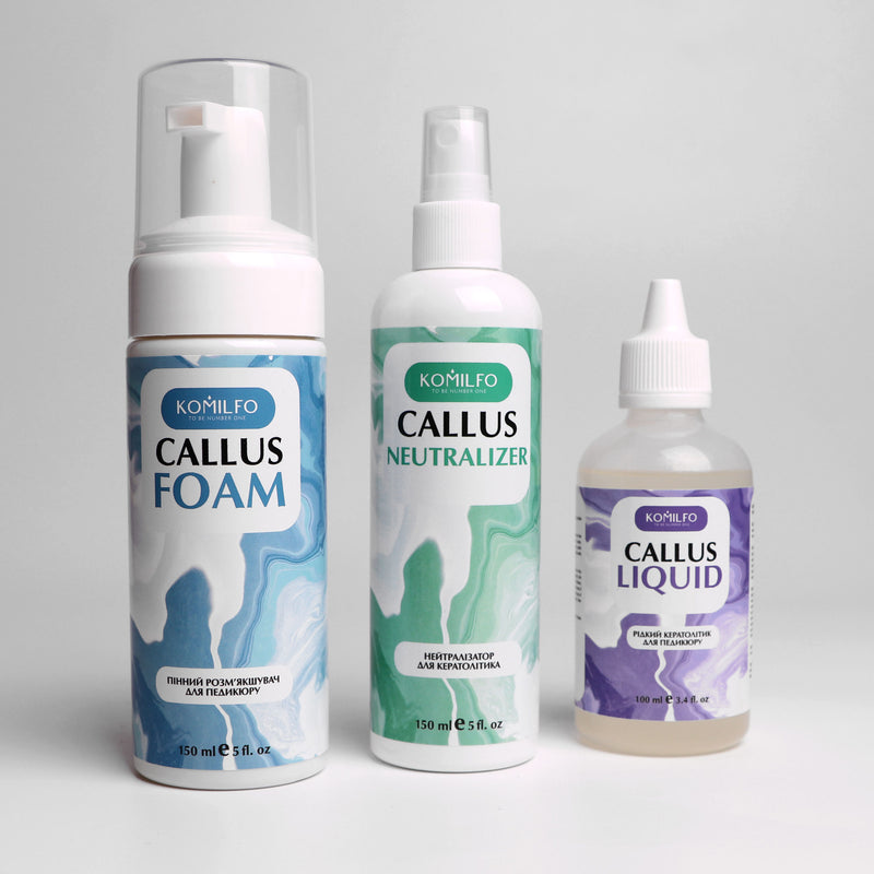 KOMILFO CALLUS FOAM – ПЕДИКЮРНА ПІНА КЕРАТОЛІТИЧНА, 150 МЛ 121060