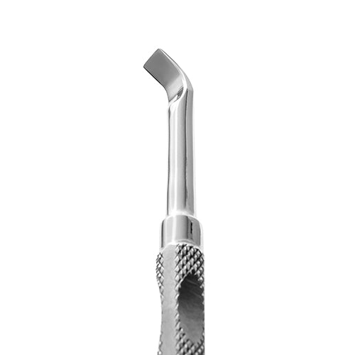 Eclat double-sided manicure and pedicure tool (rounded pusher + curved blade)