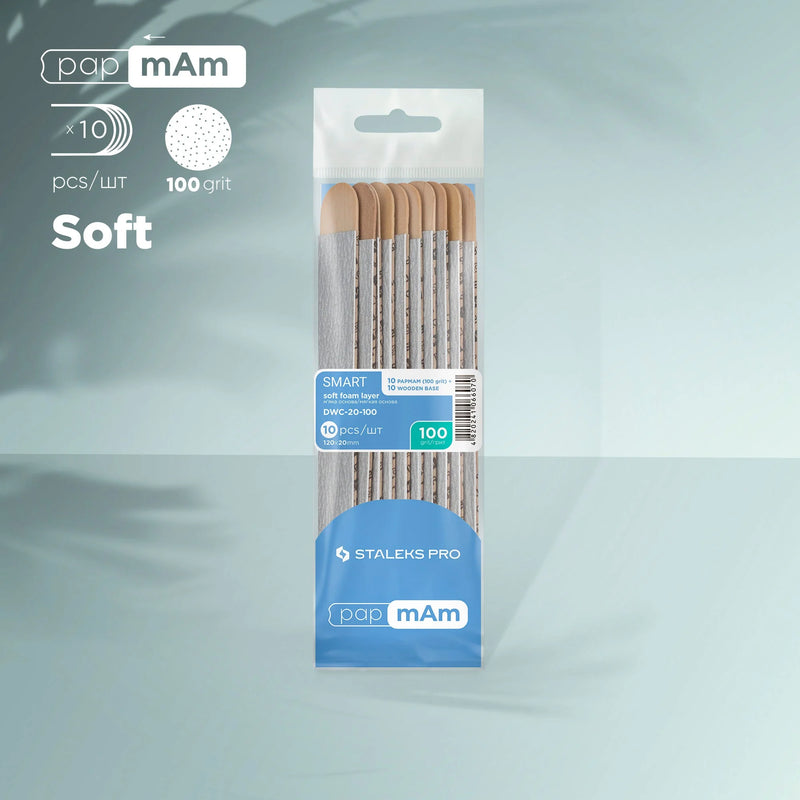 Disposable files papmAm on soft foam layer and on a wooden base SMART 20 (10 pcs) DWC-20-100