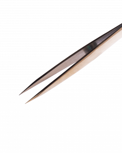 ZOLA PROFESSIONAL EYEBROW TWEEZERS GOLD (POINTED) 05073