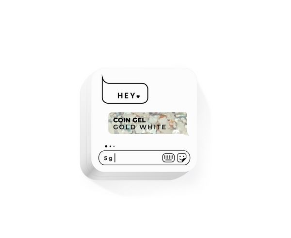 HEYLOVE. COIN GEL, GOLD WHITE, 5 G HL-CG05-001
