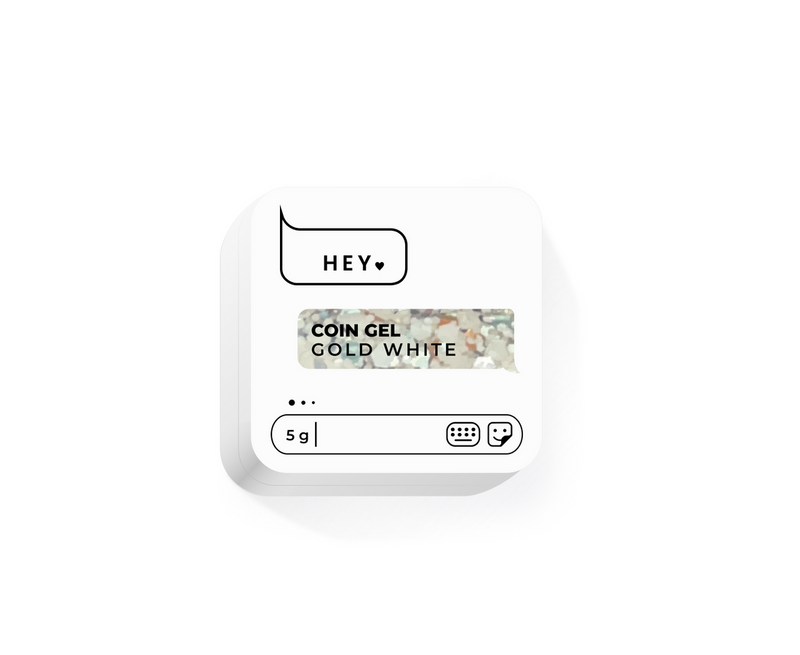 HEYLOVE. COIN GEL, GOLD WHITE, 5 G HL-CG05-001