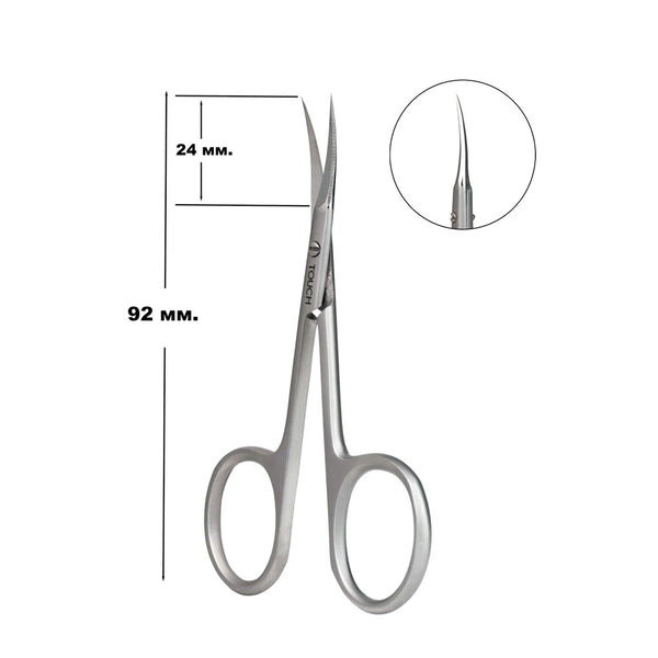 Touch professional cuticle scissors for left-handed people Left, 92mm