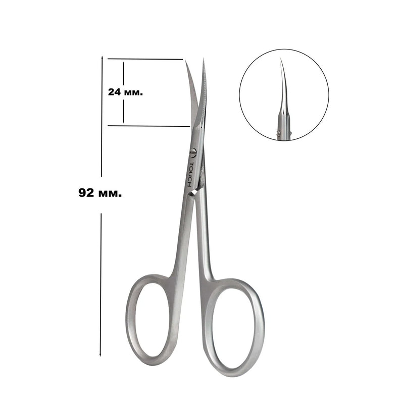 Touch professional cuticle scissors for left-handed people Left, 92mm