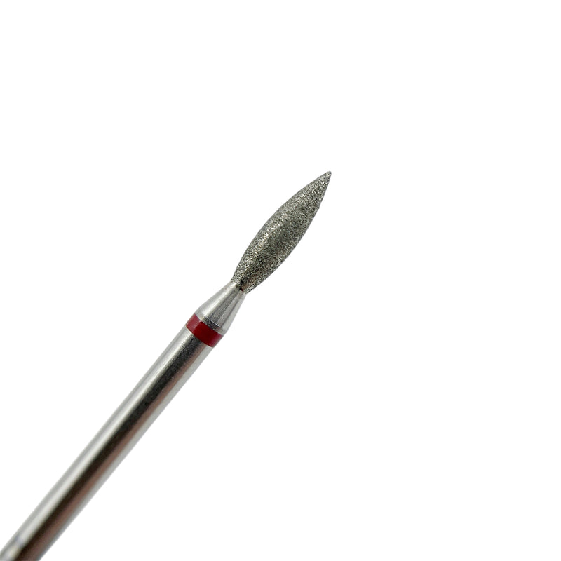 Touch diamond flame nail drill bit 025 red H02509D-F