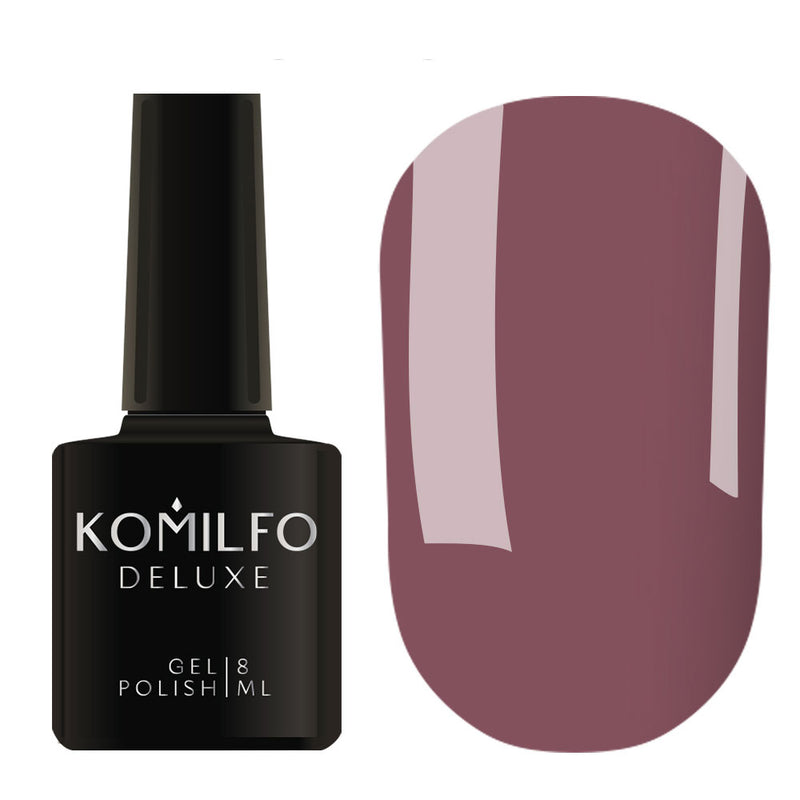 Komilfo Gel polish Deluxe Series D064 (gray-lilac, enamel), 8 ml