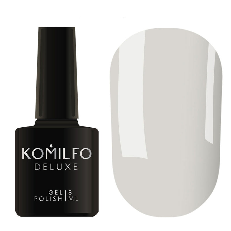 Komilfo Gel Polish Deluxe Series D072 (light blue-gray, with barely noticeable shimmer ), 8 ml