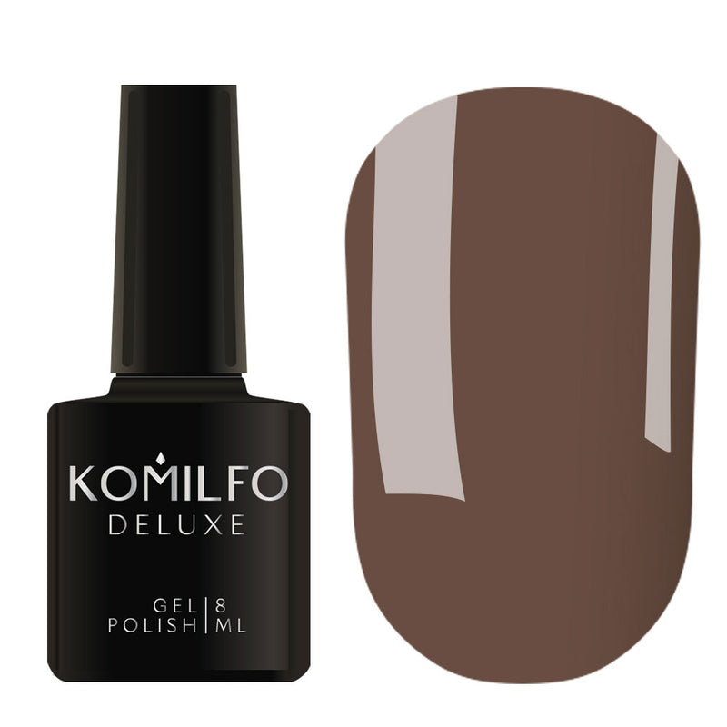 KOMILFO GEL POLISH DELUXE SERIES D234 (BROWN-GRAY, ENAMEL), 8 ML 111234