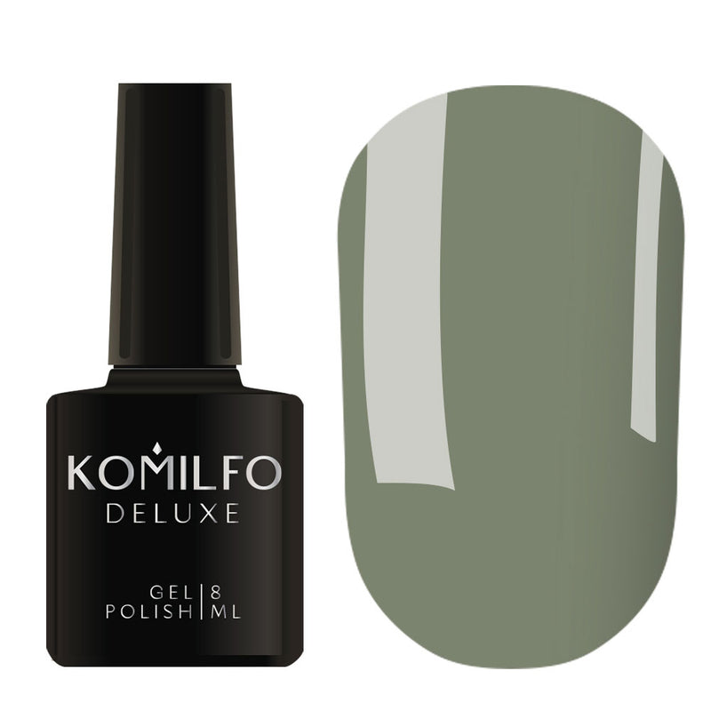 KOMILFO GEL POLISH DELUXE SERIES D279 (DARK OLIVE, ENAMEL), 8 ML