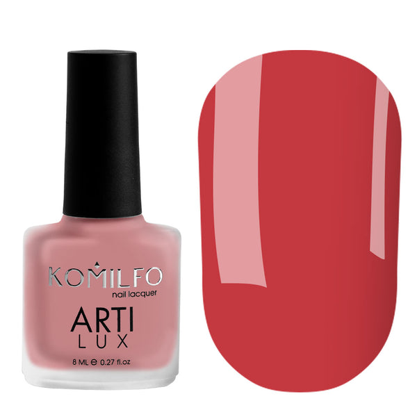 KOMILFO ARTILUX LADY IN RED 001 NAIL POLISH (PERSIAN RED, ENAMEL) 8 ML
