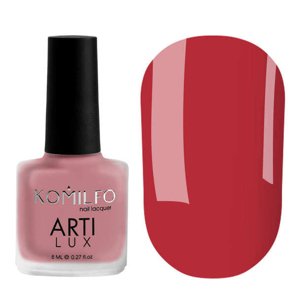 KOMILFO ARTILUX LADY IN RED 002 NAIL POLISH (FIRE BRICK RED, ENAMEL), 8 ML