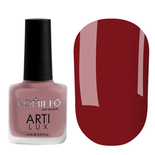 KOMILFO ARTILUX LADY IN RED 004 NAIL POLISH (MAROON RED, ENAMEL), 8 ML